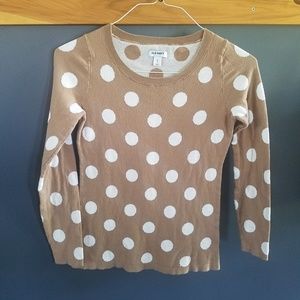 Old Navy | Polka Dot Long Sleeve Sweater